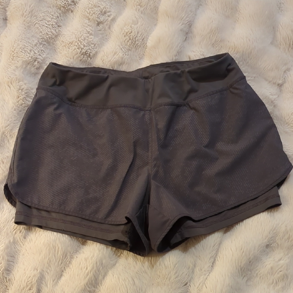 Layer 8 Women's Gray 2 In 1 Athletic Shorts Size Medium